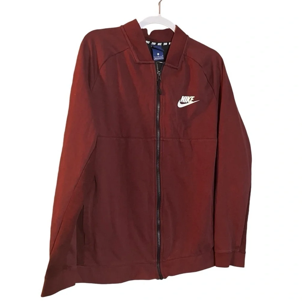 NIKE AV15 ADVANCE RED Athletic Grunge Skate JACKET granola girl outdoor LARGE